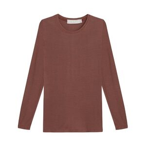 Women's Long Sleeve Top - Brown